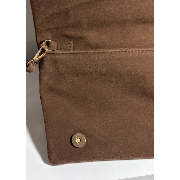 3AM Forever Purse Embroidered Suede Crossbody Bag With Strap Brown - Picture 9 of 12
